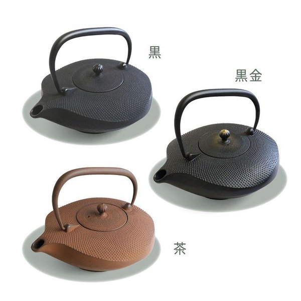 奥州 南部鉄器 急須 南部形かわせみ 6色 1.0L ホーロー加工あり 茶こし