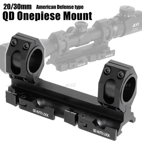 ANS Optical QD ワンピース スコープマウント 1インチ / 30mm アメリカンディフェンス社タイプ 20mmレイル対応 : mount-103  : アウトサイダーYahoo!店 - 通販 - Yahoo!ショッピング