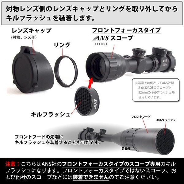 送料無料】ANS Optical AOE スコープ 専用 キルフラッシュ