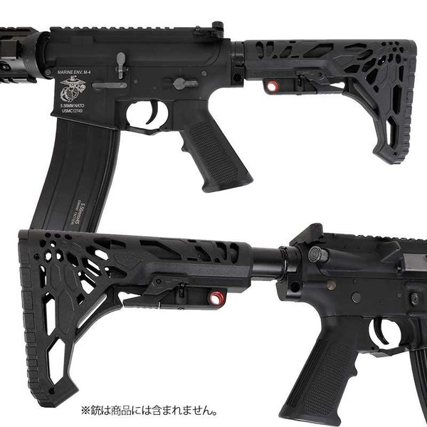 SHENKEL 軽量 カスタム ストック タイフォン クリプテックデザイン CQB M4シリーズに対応 (BK ブラック) サバゲー : stock-011  : アウトサイダーYahoo!店 - 通販 - Yahoo!ショッピング