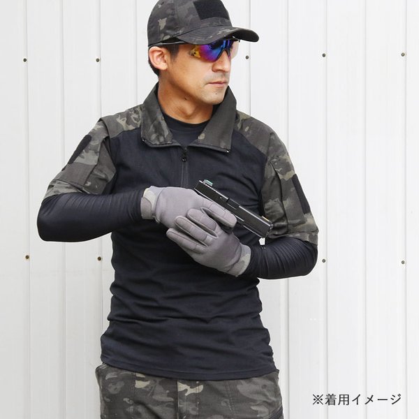 CRYEタイプ 半袖 コンバットシャツ マルチカム ウッドランド タイフォン COMBATタイプ タクティカル Tシャツ 伸縮