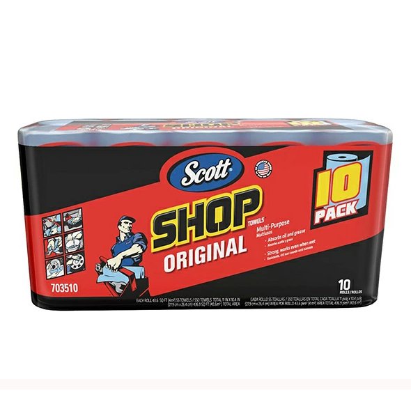 【コストコ】スコット ショップタオル 35ロール SCOTT（スコット） SHOP TOWELS / ショップタオル ブルーロール 55枚