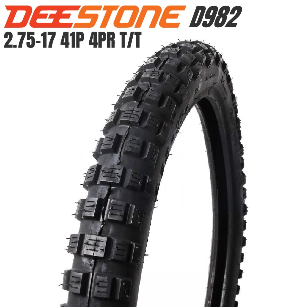 DEESTONE ディーストーン 二輪用 ブロックタイヤ D982 2.75-17 4PR チューブタイプ（TT）前後兼用 スーパーカブ :  ds-d982-275 : アウトスタンディングMC 2nd - 通販 - Yahoo!ショッピング