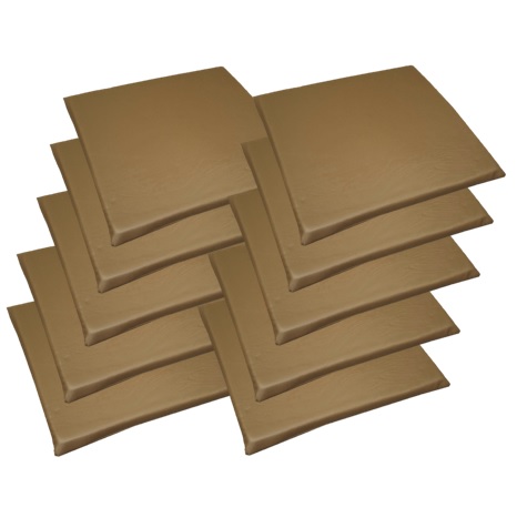 椅子用クッション 座布団 40x40x2.5 合皮 レザー 業務用 ウレタン シート 介護 コラム 薄型 10枚組の画像