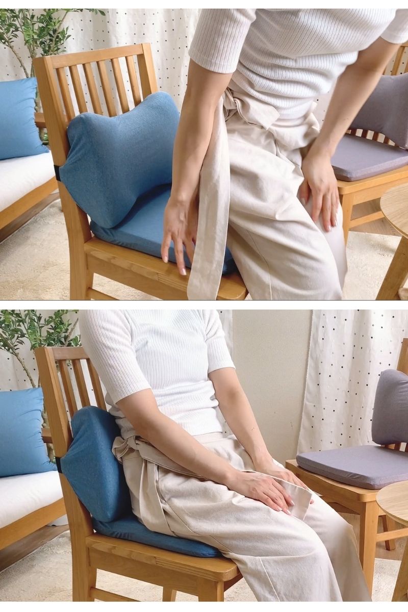 腰当てクッション 背もたれ 背当て 椅子 腰サポート ランバーサポート