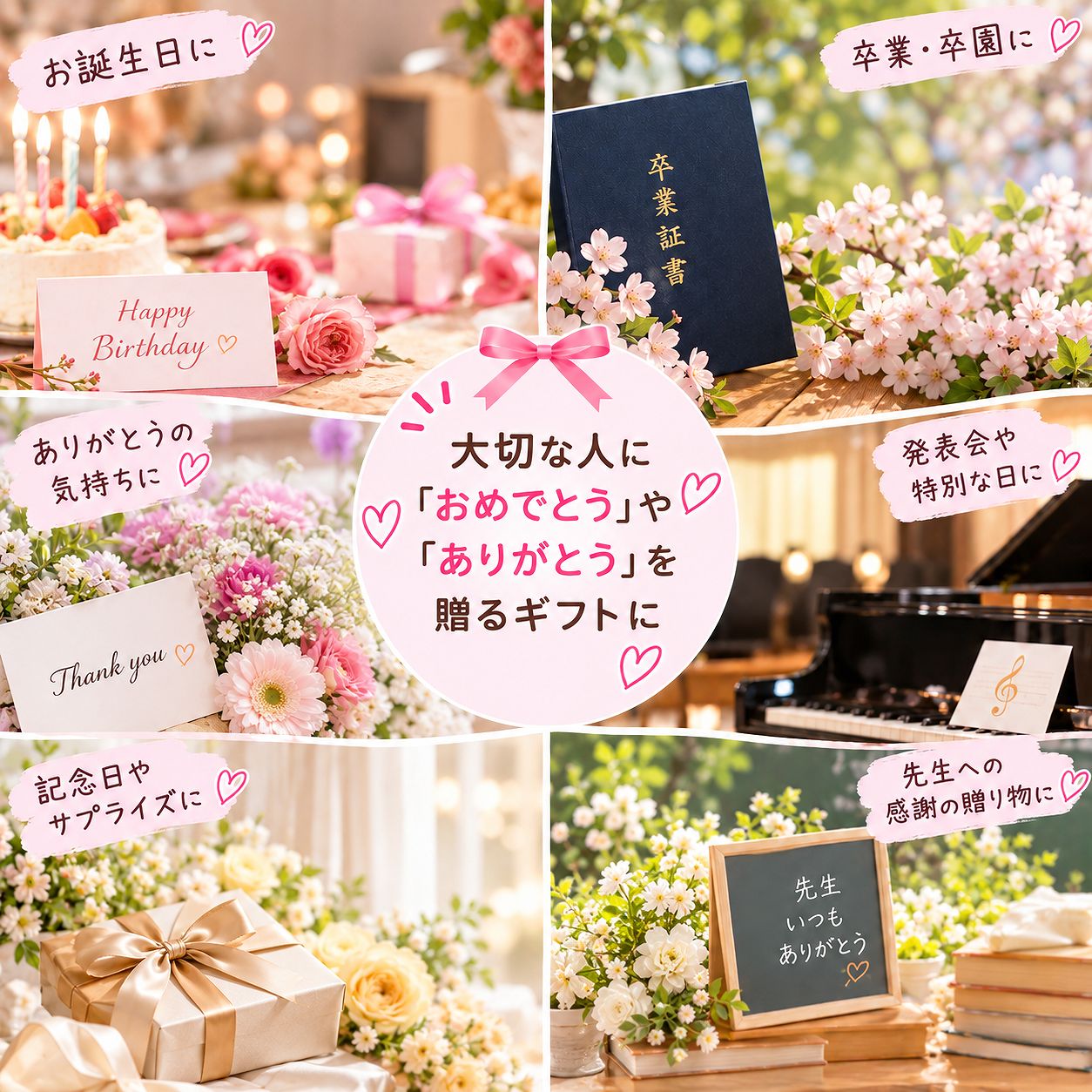 バルーンフラワー 誕生日 バルーンブーケ 発表会 ソープフラワー