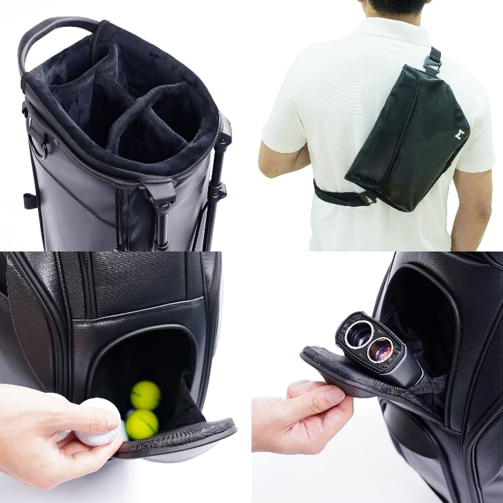 TERRA スタンド SN1 ホワイトゴルフキャディバッグ Mのロゴ入り軽量 ar-cb-mnml-_1.jpg