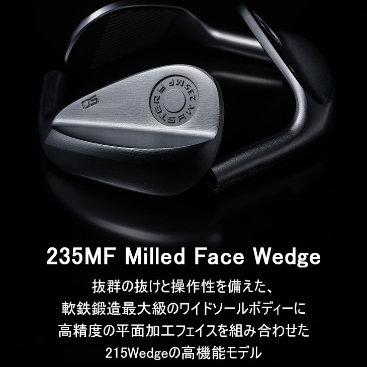 MYSTERY（ミステリー） 235MF Milled Face ウェッジ ホワイトクロム[WD