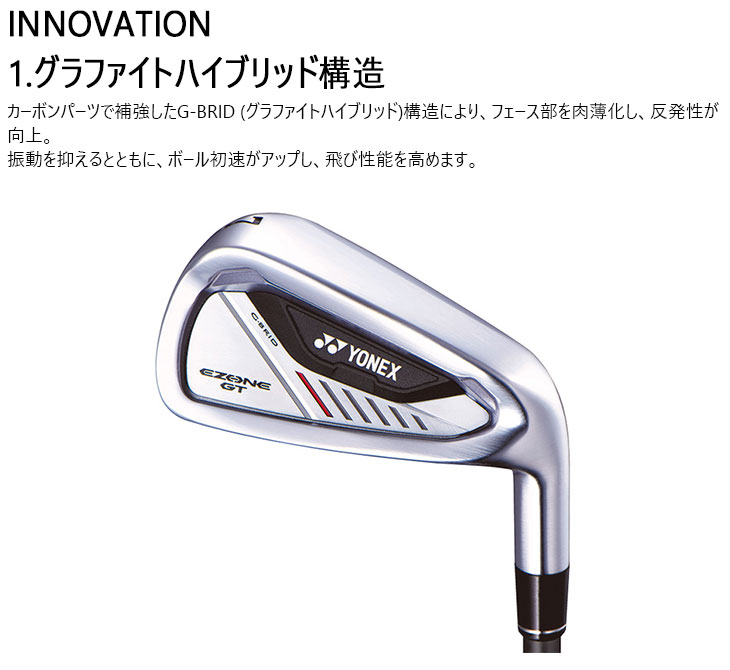 EZONE ヨネックス GT Iron アイアン4本set(7I-PW)[7P]ヨネックスYONEX