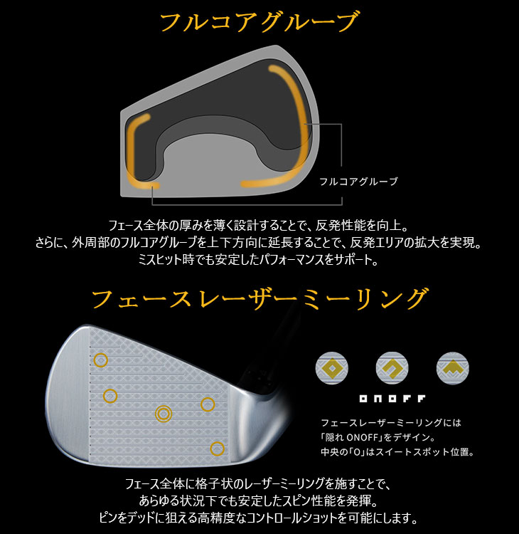 KURO（オノフ） ONOFF KURO(クロ) フォージドアイアン5本set(6I-PW 