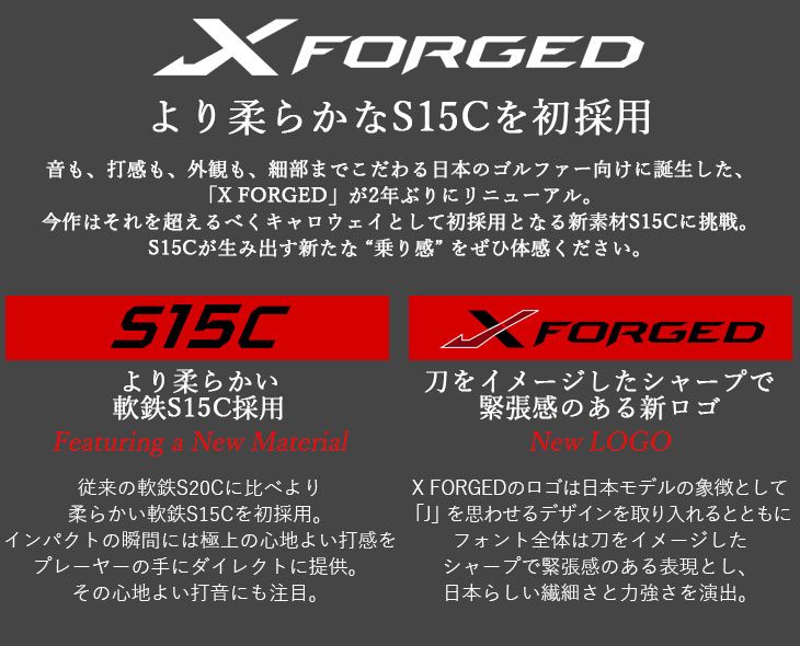 Callaway（キャロウェイ） X FORGED アイアン5本set(6I-PW) 2026年