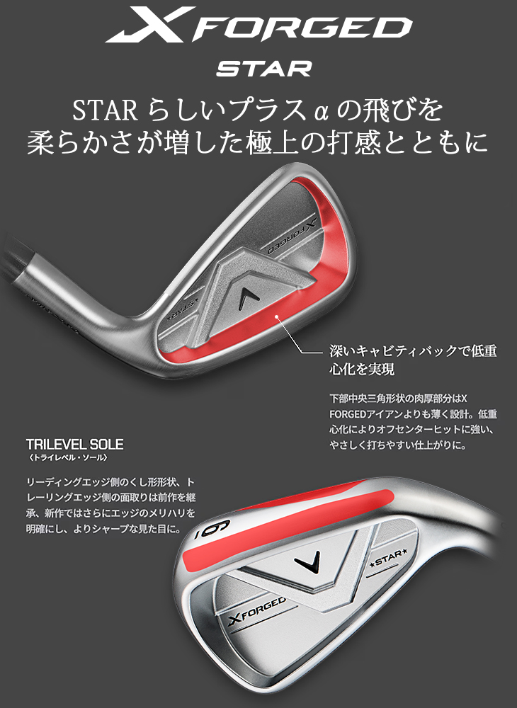 Callaway（キャロウェイ） X FORGED STAR アイアン5本set(6I-PW) 2026