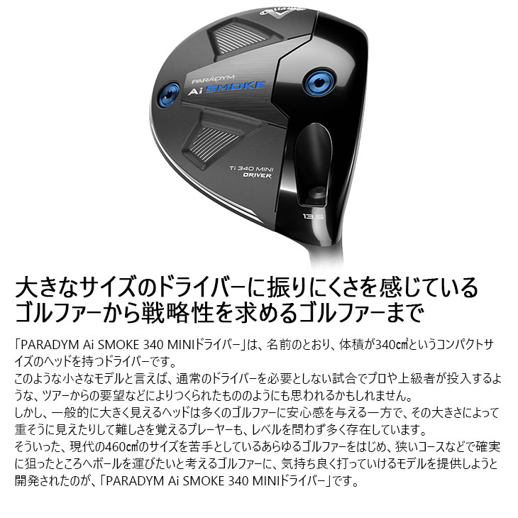 Ai SMOKE PARADYM Ti 340 MINIドライバー (USモデル)[FW