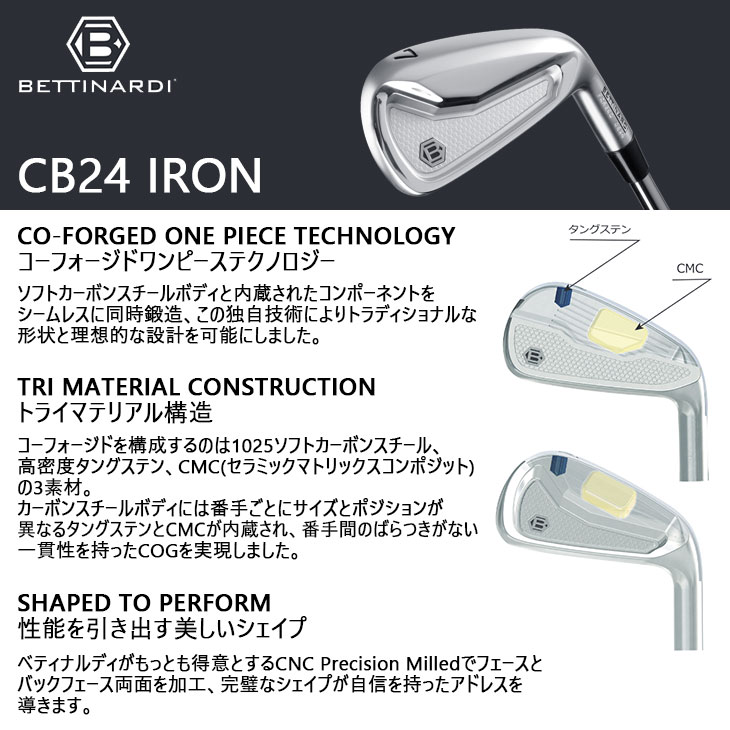 BETTINARDI（ベティナルディ） CB24 IRON キャビティバック アイアン