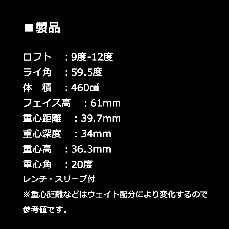 Carlvinson CV11 PRO ドライバー エミリッドバハマ EMILLID BAHAMA