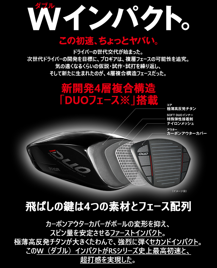 RS PRGR DUOシリーズ ドライバー 2026年モデル[DW]プロギアPRGR