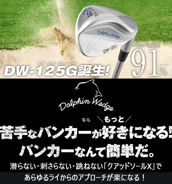 Dolphin Wedge ドルフィンウェッジ DW-125G シルバー ウェッジ[WD