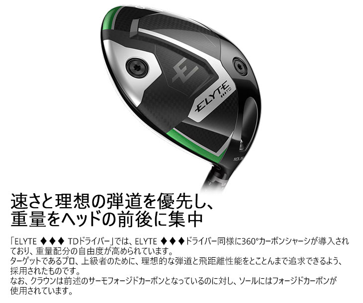 ELYTE CALLAWAY ◇◇◇TDドライバー USモデル[DW]キャロウェイ