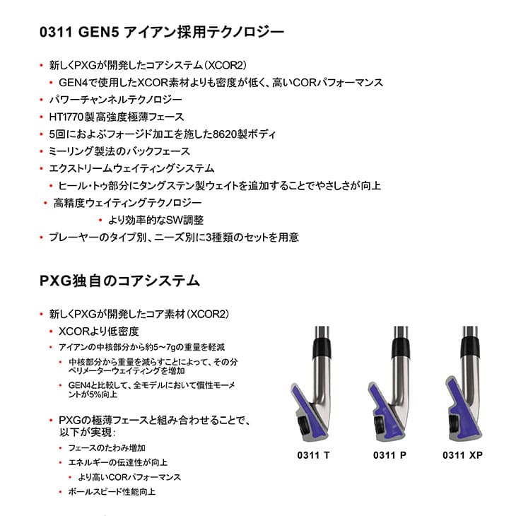 PXG/0311 X GEN5 ドライビングアイアン/Xtreme Dark(ブラック/黒