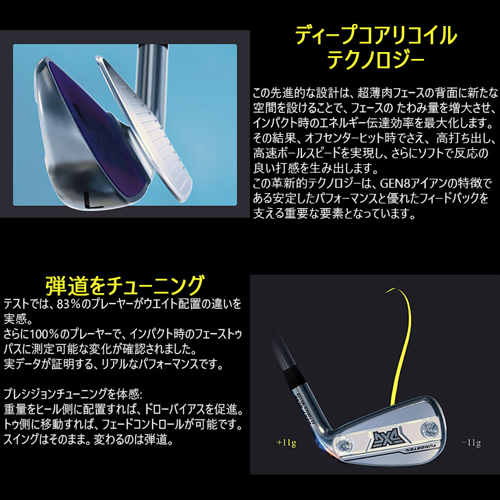 PXG PXG 0311 GEN8 T アイアン単品 Chrome(シルバー)[IR]ピーエックス