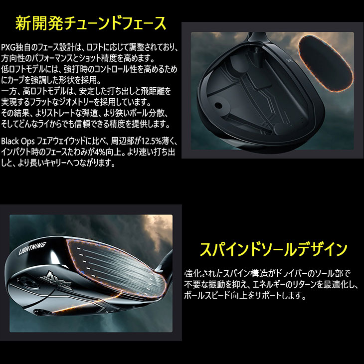PXG LIGHTNINGフェアウェイウッド 4W 24ベンタスブルー6S PXG PXG