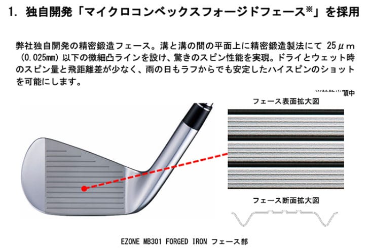 EZONE MB301 フォージドアイアン6本セット(5I-PW)[5P]ヨネックス