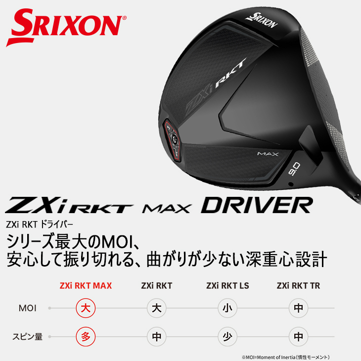 ZXi 【予約】スリクソン RKT MAX DRIVER ドライバー[DW]スリクソン