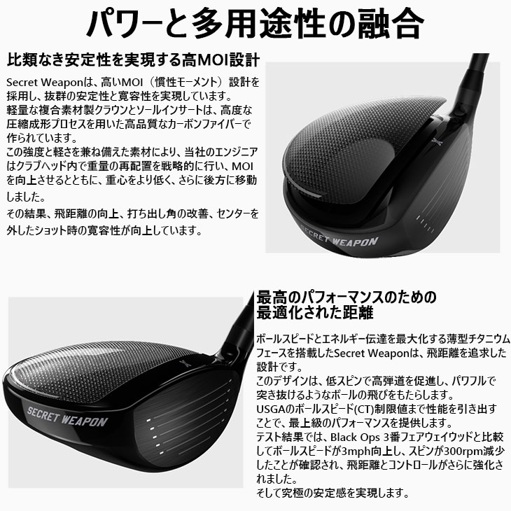 【美品】PXG Secret Weaponミニドライバー PXG Secret Weapon | Mini Driver | PXG