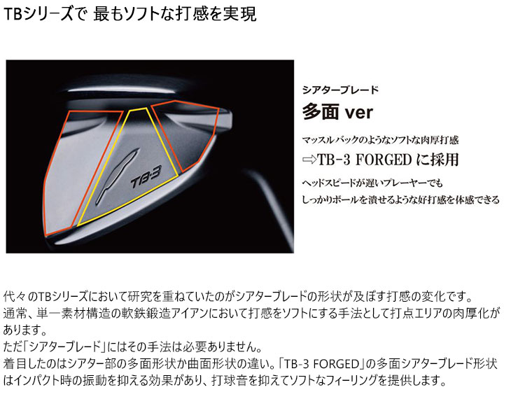 TB TB-3 FORGED IRON アイアン4本set(7I-PW)[7P]フォーティーン