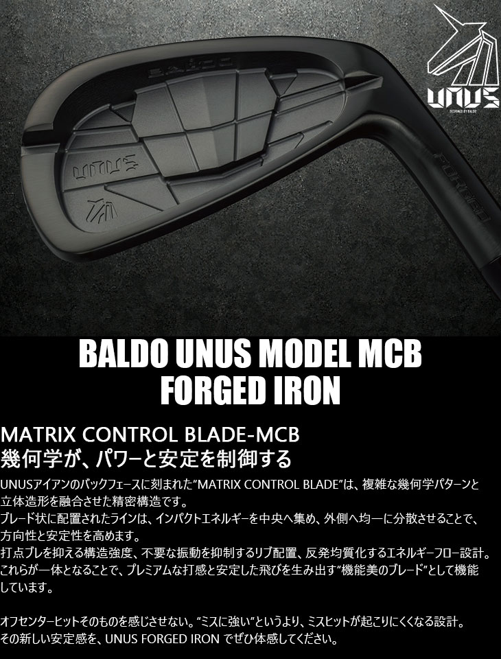 BALDO（バルド） BALDO UNUS MODEL MCB フォージドアイアン5本set(6I 