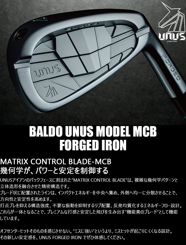 BALDO（バルド） BALDO UNUS MODEL MCB フォージドアイアン5本set(6I