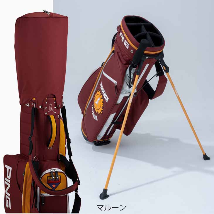 PING キャディバッグ（色：レッド系）｜ゴルフ用バッグ｜ゴルフ