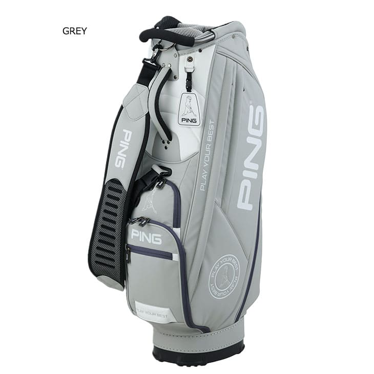 PING ゴルフキャディバッグ グレー Yahoo!オークション - PING ピン キャディバッグ グレー系 [2401014067