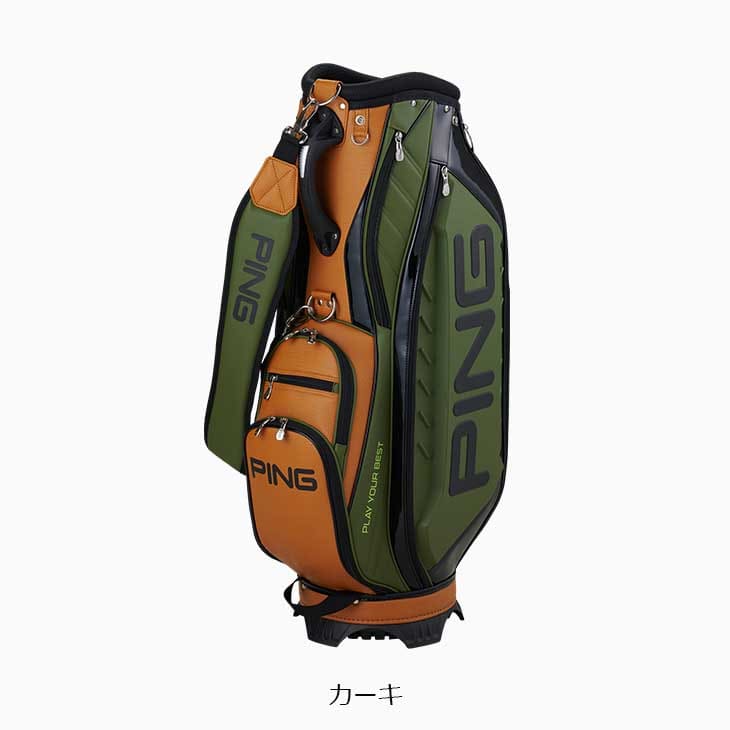 PING ゴルフ キャリーバッグ 黒新品未使用 PING キャディバッグ ブラック/カッパー 9型 約3.5kg ピン