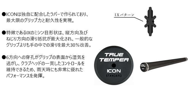 TRUE TEMPER（トゥルーテンパー） TRUE TEMPER ICON GRIPE アイコン