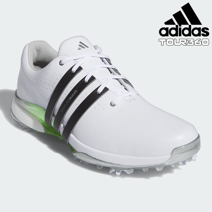 アディダス ゴルフシューズ TOUR360 24 (IF0243) ツアー360 24 2024年モデル メンズ ゴルフ シューレース(靴紐)式  ソフトスパイクシューズ adidas