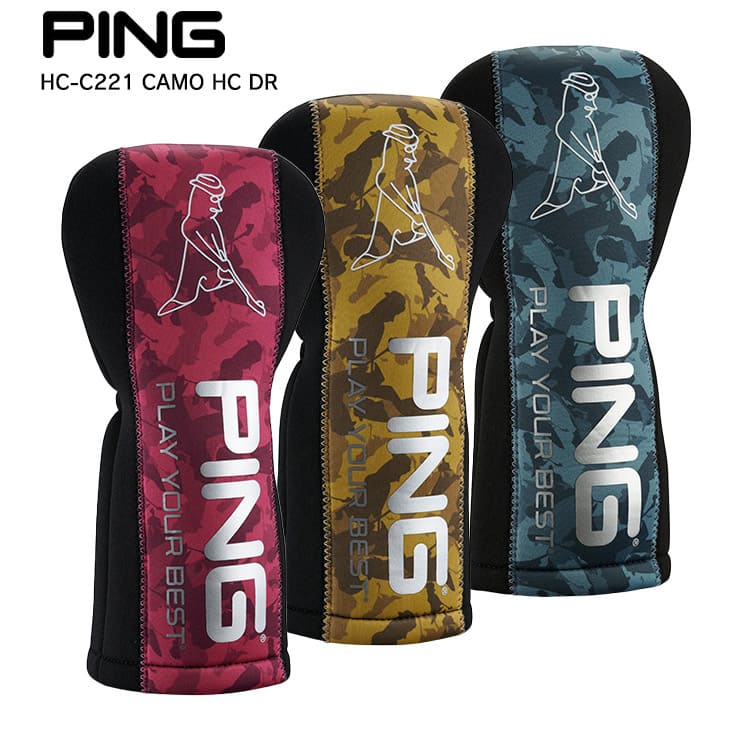 ヘッドカバー 迷彩&蛍光ピンク 3W用 PING 【入荷しました】ピン/PING/36209/HC-C221 CAMO H/C DR
