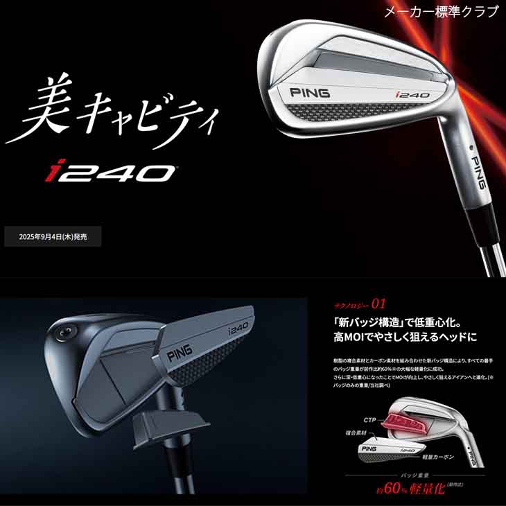 PING（ピン） PING i240 アイアン 6-P 5本セットDynamicGoldEX TOUR