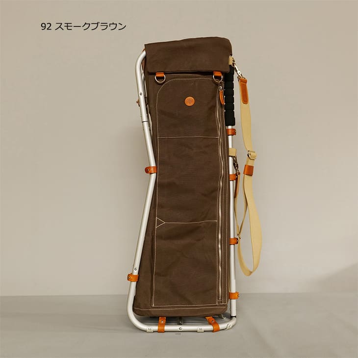 木の庄帆布 キャディバッグ（色：ブラウン系）｜ゴルフ用バッグ