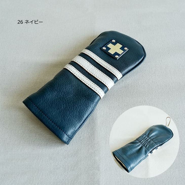 年末のプロモーション大特価！入荷しました！木の庄帆布 kinoshoTRANSIT 総革 2023年モデル ユーティリティヘッドカバー  KHG-UT01M THREE LINE ヘッドカバー