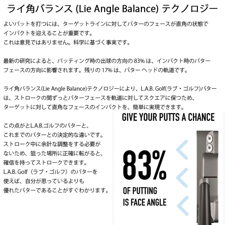 使用プロPGAツアー優勝！】L.A.B. GOLF ラブ・ゴルフ DIRECTED FORCE 2.1 ダイレクトフォース2.1 パター  ライ角バランスパター ラブゴルフ : lab-df21- : カスタムクラブ工房 OVDGOLF - 通販 - Yahoo!ショッピング