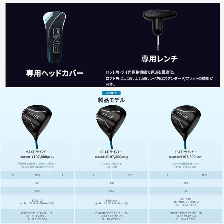 PING（ピン） G440 MAX LST SFT ドライバー[DW]ピンPING
