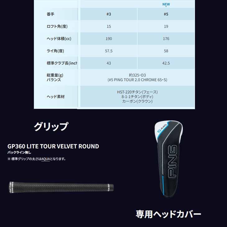 PING（ピン） G440 LST フェアウェイウッド[FW]ピンPING Tour AD VR