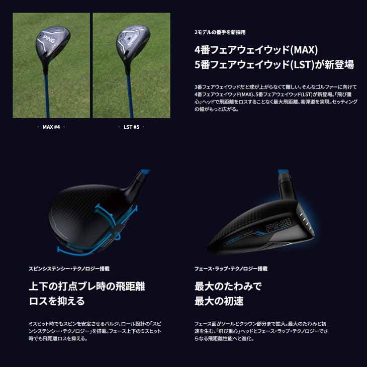 PING G440 MAX フェアウェイウッド G440 MAXフェアウェイウッド│CLUB PING【PINGオフィシャルサイト】