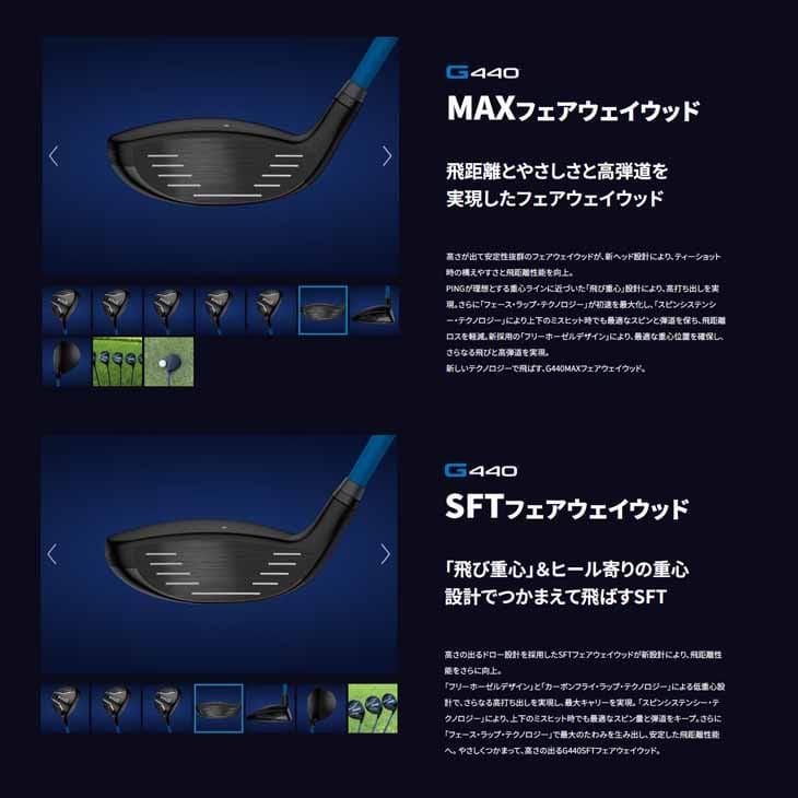 PING 【受注生産】G440 MAX SFT フェアウェイウッド[FW]ピンPING