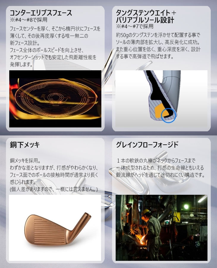 Mizuno Pro M-15 アイアン6本セット(5I-PW) 標準仕様クラブ 右用 2025