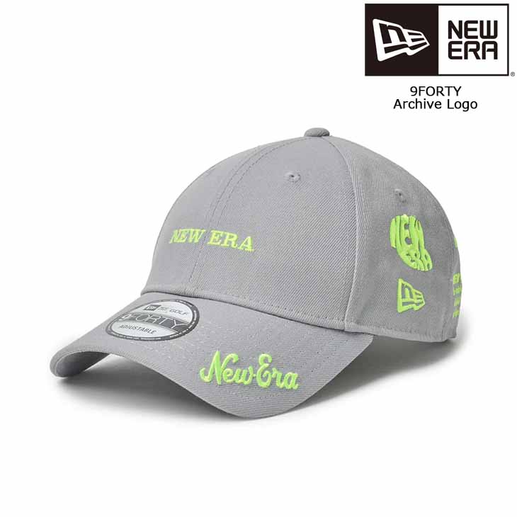 NEW ERA（ニューエラ） キャップ アーカイブロゴ グレー 940 9FORTY