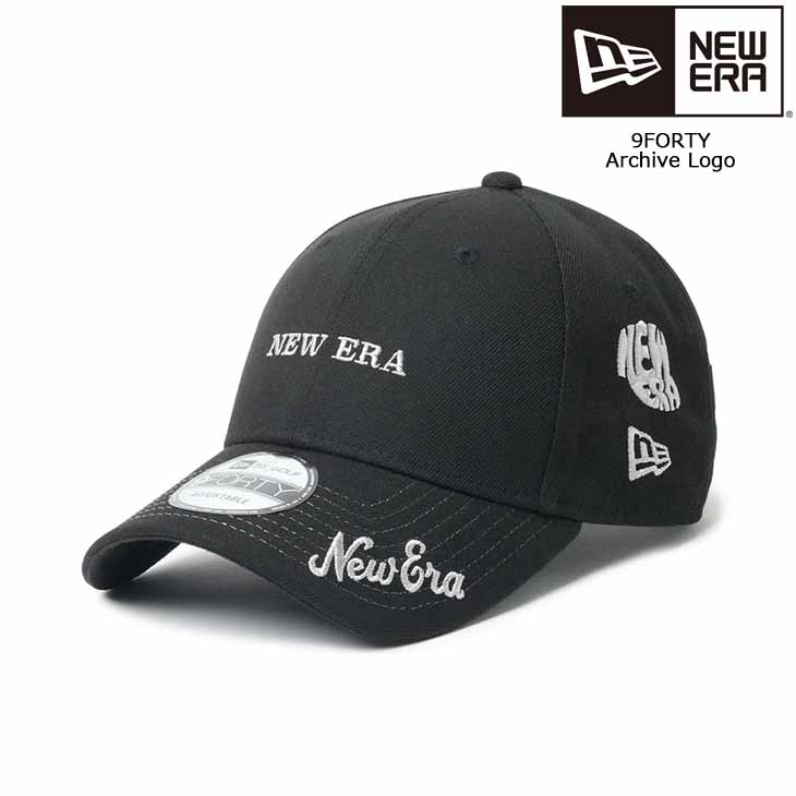 NEW ERA（ニューエラ） キャップ アーカイブロゴ ブラック 940 9FORTY