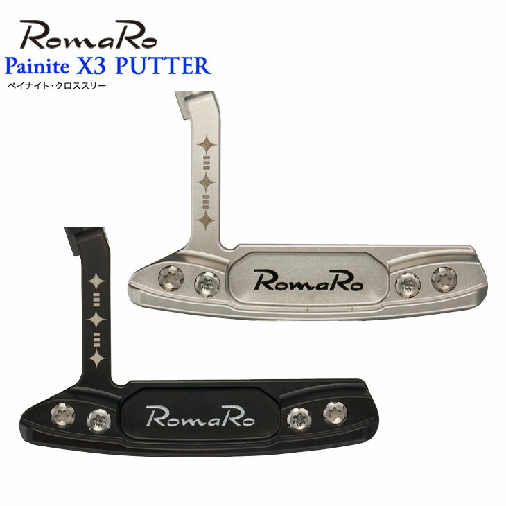 Painite_X3_PUTTER/ペイナイトクロススリーパター/ブレード/ピン型/ロフト3度/33インチ/34インチ