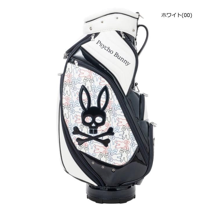 なないろ♡サイコバニーPsycho Bunny PBMG4SC5 ホワイト Amazon | スタンド メンズキャディバッグ PBMG4SC5 2024 （00